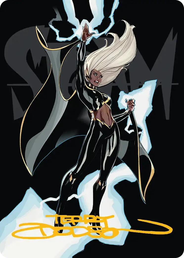 Image for Storm, Windrider Art Card (Gold-Stamped Signature) (Art Series: Marvel Super Heroes) (30) (AAMSH) - Magic: The Gathering