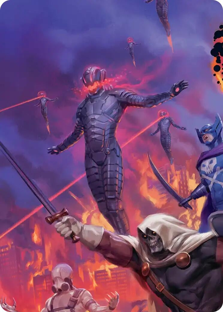 Image for Ultron, Machine Overlord Art Card (Art Series: Marvel Super Heroes) (7) (AAMSH) - Magic: The Gathering