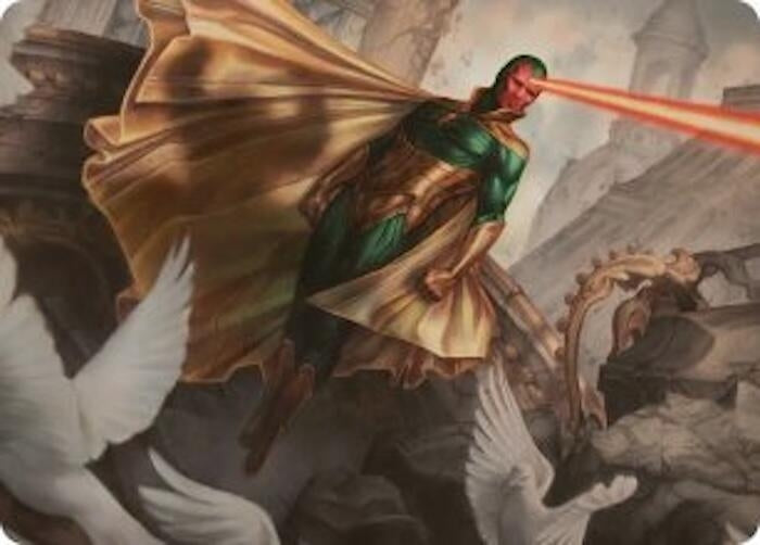 Image for The Vision Art Card (Art Series: Marvel Super Heroes) (15) (AAMSH) - Magic: The Gathering