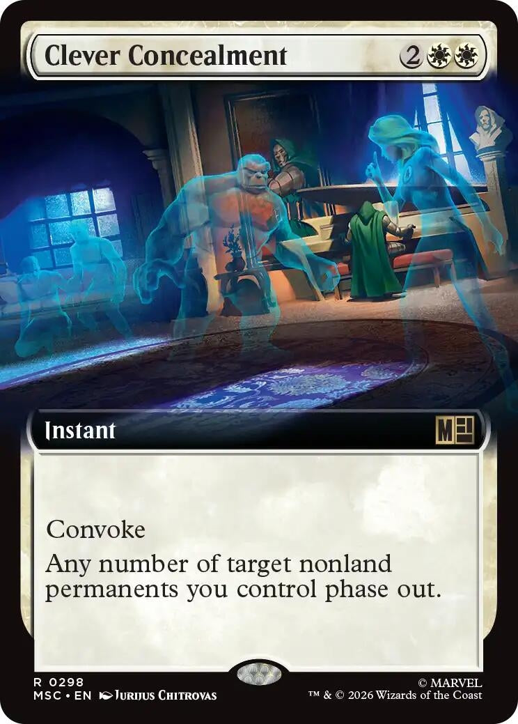 Image for Clever Concealment (Extended Art) (Commander: Marvel Super Heroes) (298) (MSC) - Magic: The Gathering