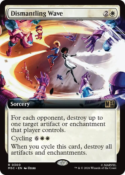 Dismantling Wave (Extended Art) (Commander: Marvel Super Heroes) (300) (MSC)