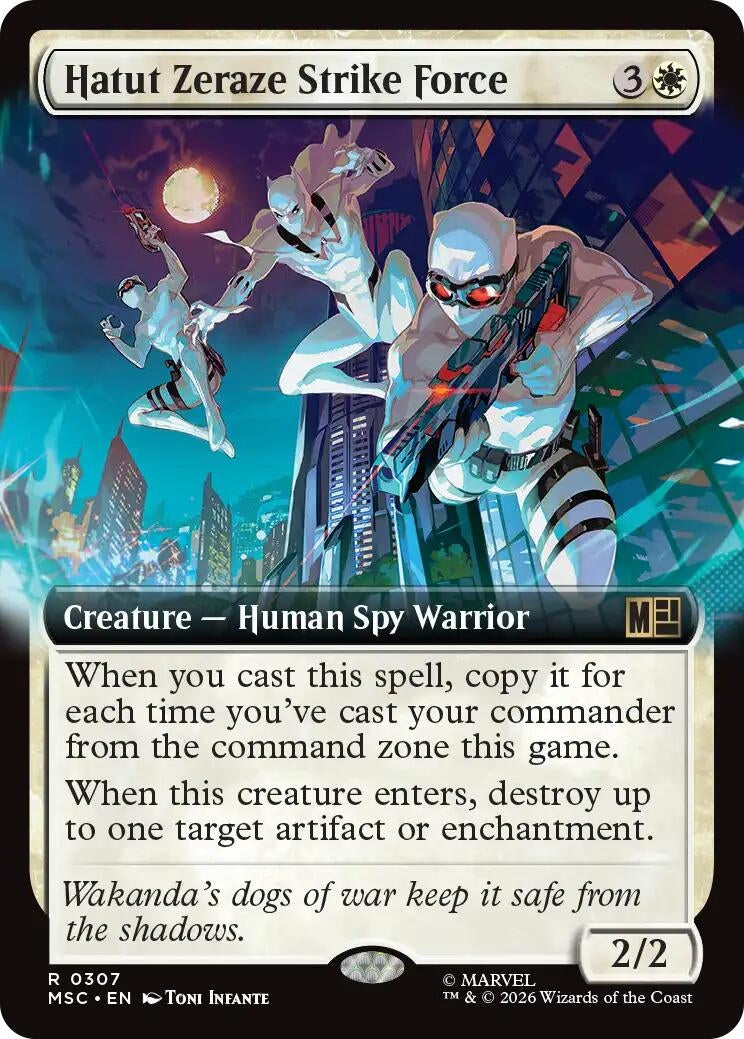 Image for Hatut Zeraze Strike Force (Extended Art) (Commander: Marvel Super Heroes) (307) (MSC) - Magic: The Gathering