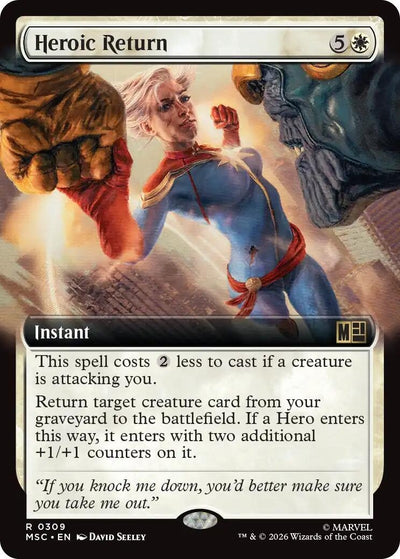 Heroic Return (Extended Art) (Commander: Marvel Super Heroes) (309) (MSC)