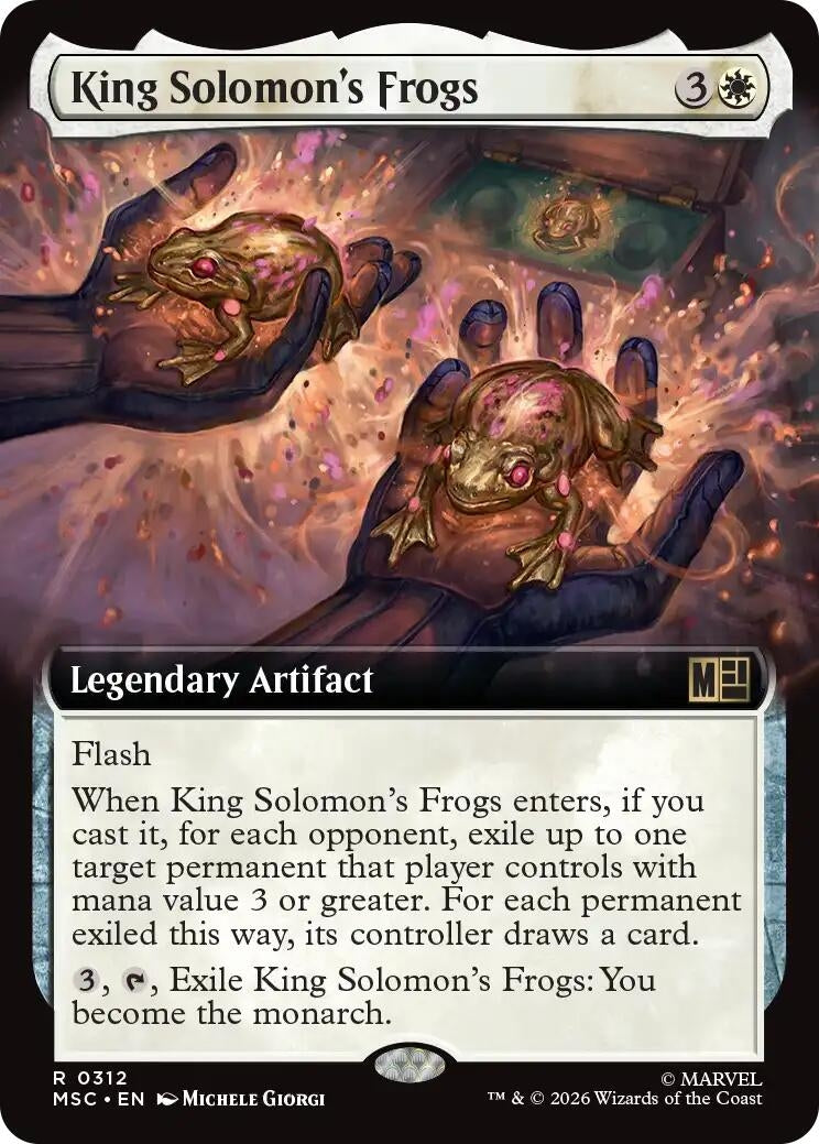 Image for King Solomon's Frogs (Extended Art) (Commander: Marvel Super Heroes) (312) (MSC) - Magic: The Gathering