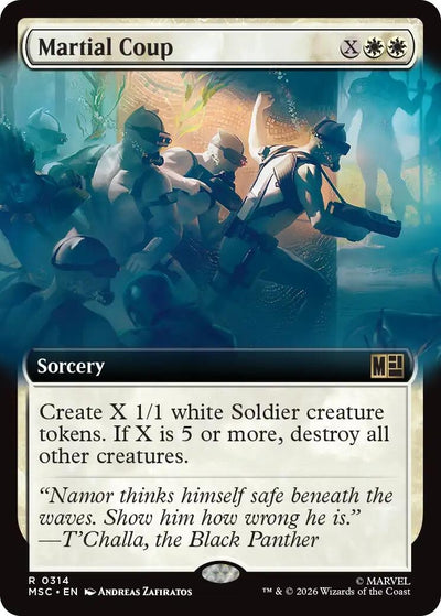 Martial Coup (Extended Art) (Commander: Marvel Super Heroes) (314) (MSC)