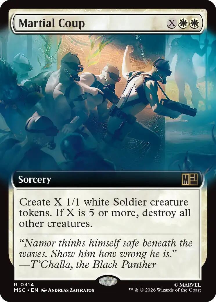 Image for Martial Coup (Extended Art) (Commander: Marvel Super Heroes) (314) (MSC) - Magic: The Gathering