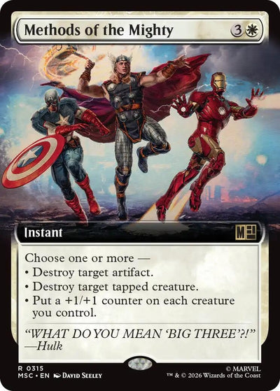 Methods of the Mighty (Extended Art) (Commander: Marvel Super Heroes) (315) (MSC)