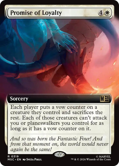 Promise of Loyalty (Extended Art) (Commander: Marvel Super Heroes) (319) (MSC)