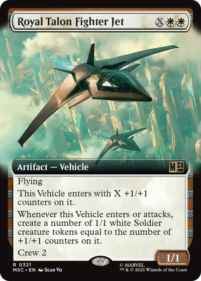 Royal Talon Fighter Jet (Extended Art) (Commander: Marvel Super Heroes) (321) (MSC)