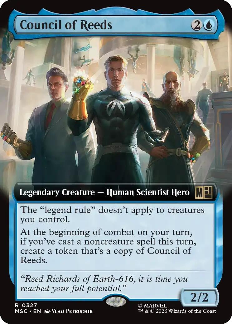 Image for Council of Reeds (Extended Art) (Commander: Marvel Super Heroes) (327) (MSC) - Magic: The Gathering