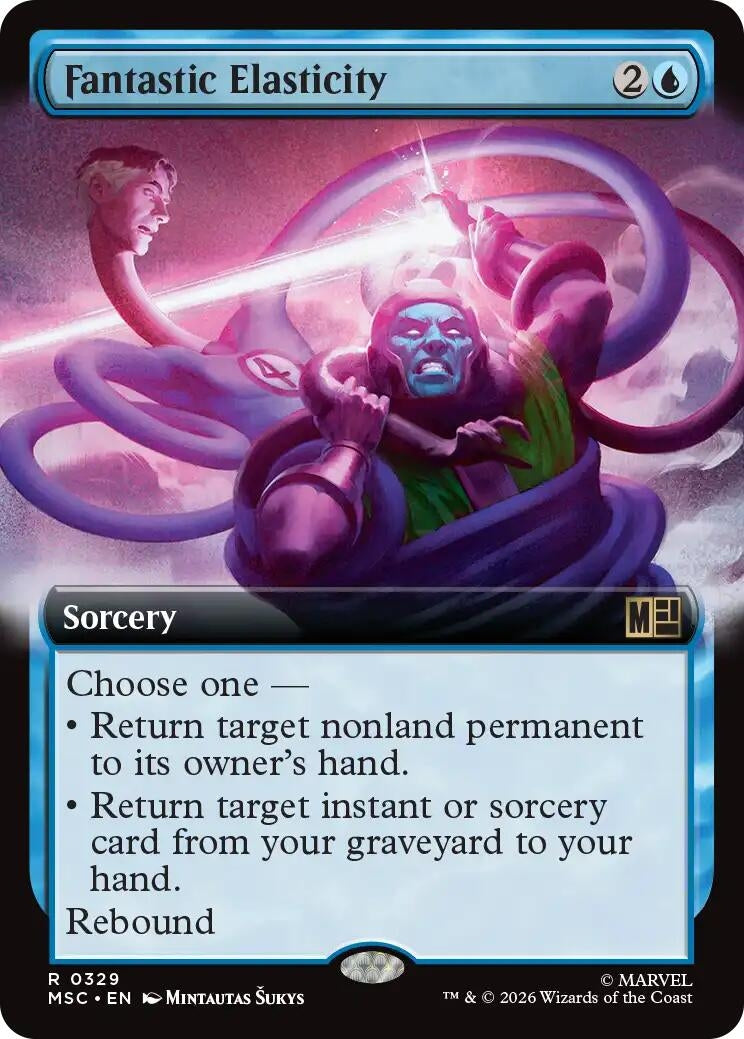 Image for Fantastic Elasticity (Extended Art) (Commander: Marvel Super Heroes) (329) (MSC) - Magic: The Gathering