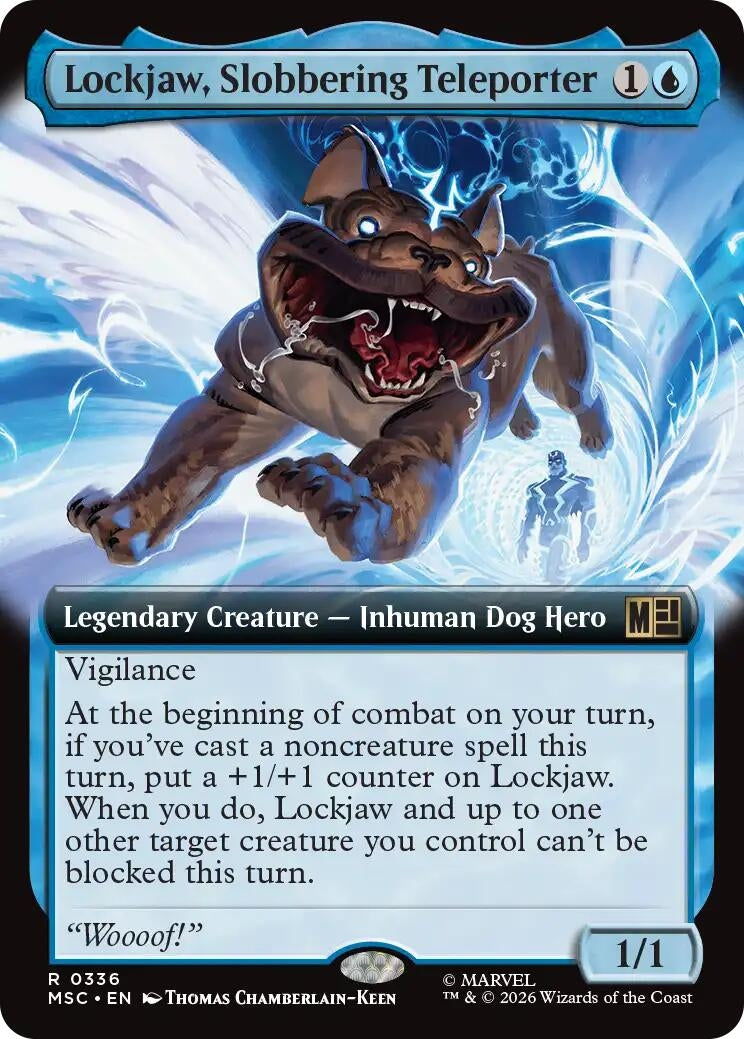 Image for Lockjaw, Slobbering Teleporter (Extended Art) (Commander: Marvel Super Heroes) (336) (MSC) - Magic: The Gathering
