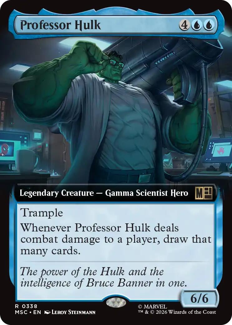 Image for Professor Hulk (Extended Art) (Commander: Marvel Super Heroes) (338) (MSC) - Magic: The Gathering