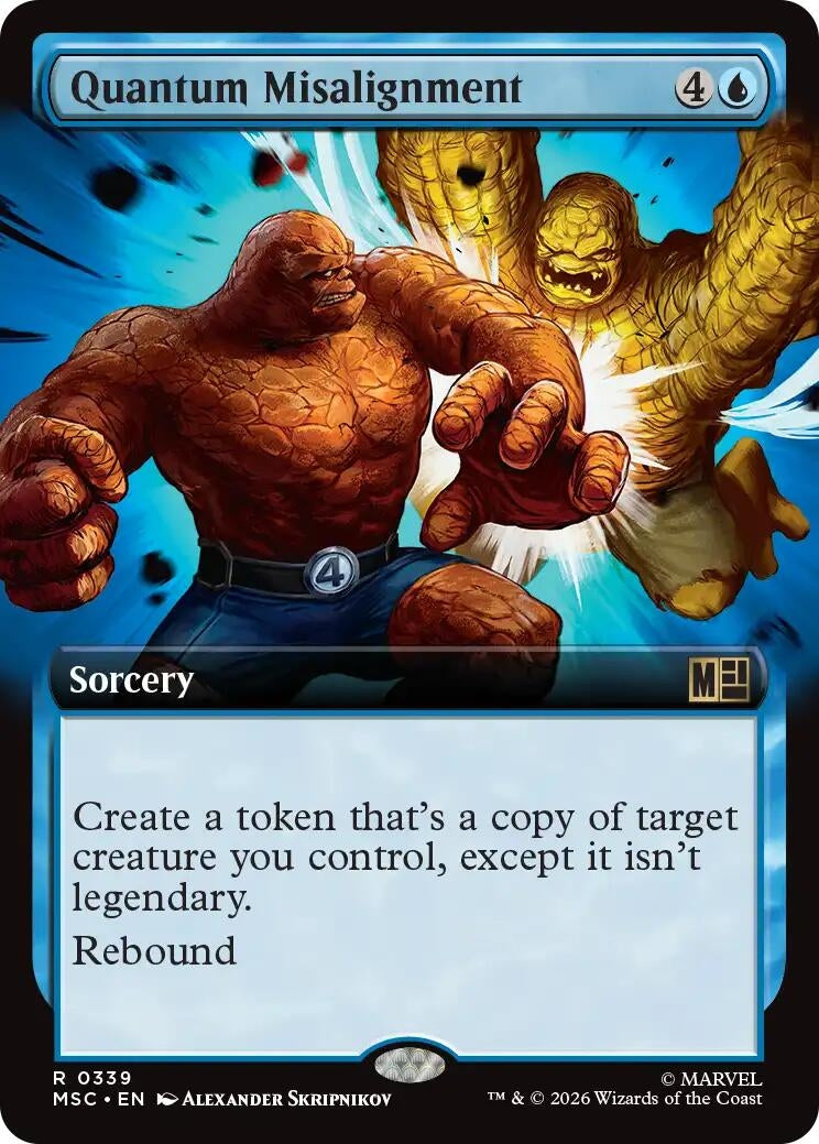 Image for Quantum Misalignment (Extended Art) (Commander: Marvel Super Heroes) (339) (MSC) - Magic: The Gathering