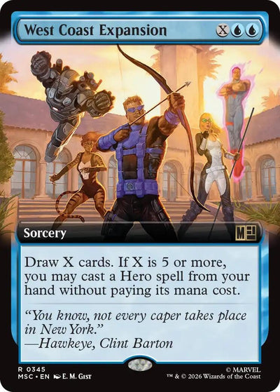 West Coast Expansion (Extended Art) (Commander: Marvel Super Heroes) (345) (MSC)