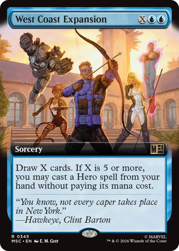 Image for West Coast Expansion (Extended Art) (Commander: Marvel Super Heroes) (345) (MSC) - Magic: The Gathering
