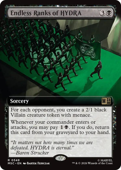 Endless Ranks of HYDRA (Extended Art) (Commander: Marvel Super Heroes) (348) (MSC)
