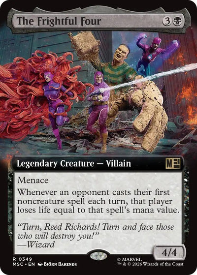The Frightful Four (Extended Art) (Commander: Marvel Super Heroes) (349) (MSC)