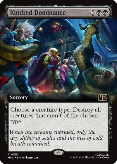 Kindred Dominance (Extended Art) (Commander: Marvel Super Heroes) (351) (MSC)