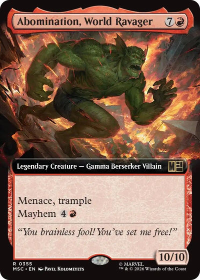 Abomination, World Ravager (Extended Art) (Commander: Marvel Super Heroes) (355)