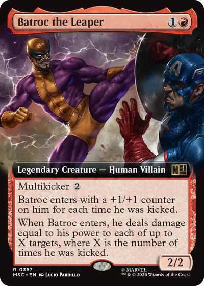 Batroc the Leaper (Extended Art) (Commander: Marvel Super Heroes) (357)