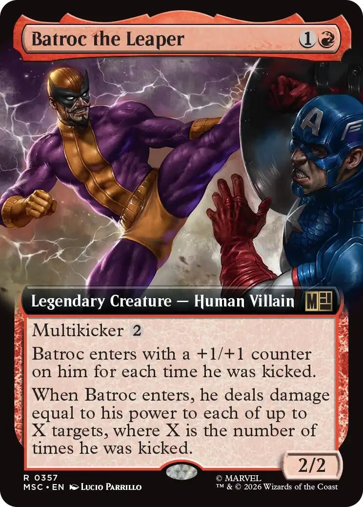 Image for Batroc the Leaper (Extended Art) (Commander: Marvel Super Heroes) (357) - Magic: The Gathering