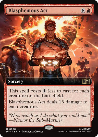 Blasphemous Act (Extended Art) (Commander: Marvel Super Heroes) (358) (MSC)
