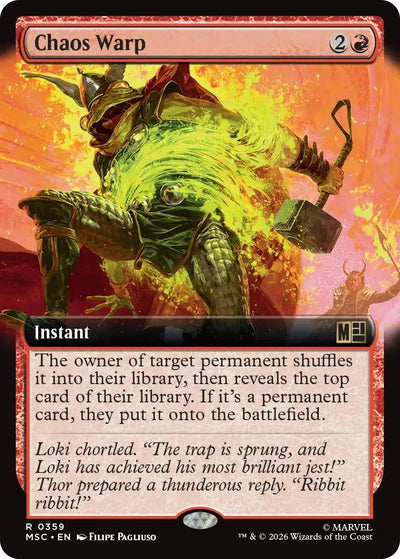 Chaos Warp (Extended Art) (Commander: Marvel Super Heroes) (359) (MSC)