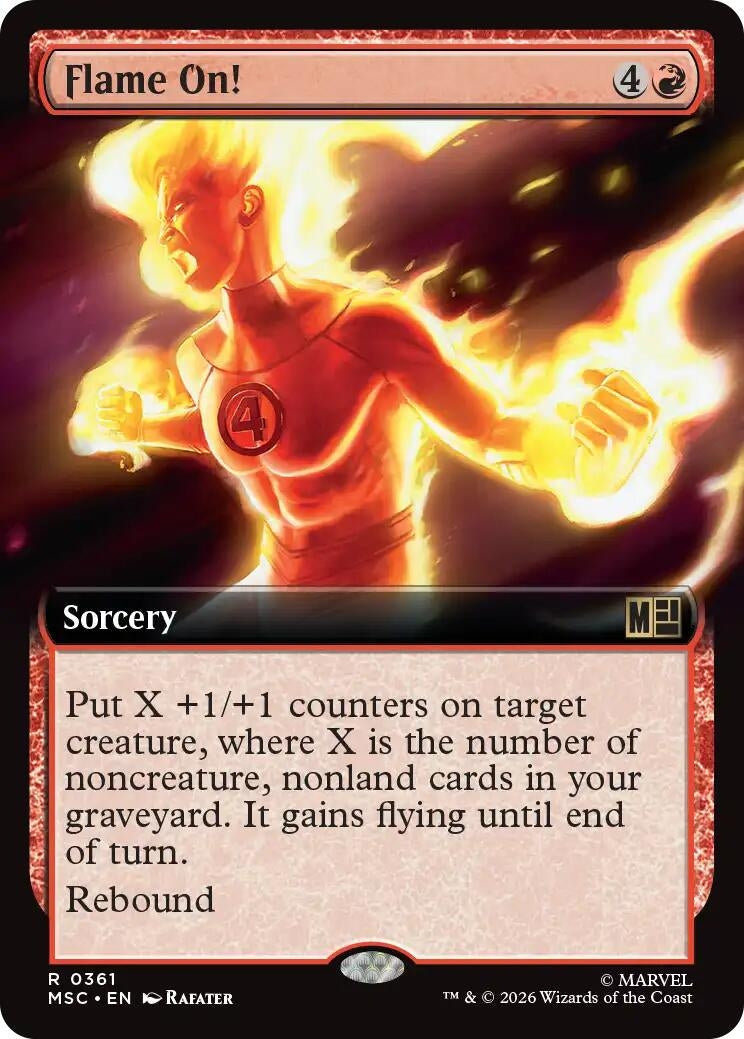 Image for Flame On! (Extended Art) (Commander: Marvel Super Heroes) (361) (MSC) - Magic: The Gathering