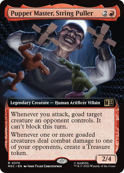 Puppet Master, String Puller (Extended Art) (Commander: Marvel Super Heroes) (370) (MSC)
