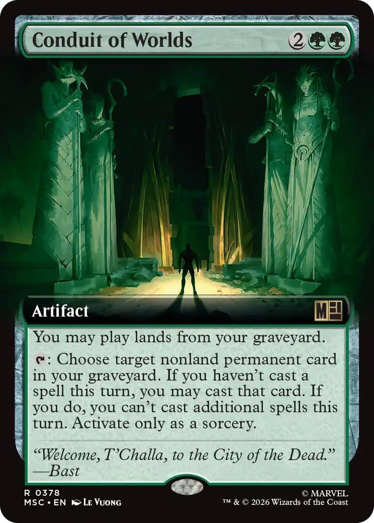 Image for Conduit of Worlds (Extended Art) (Commander: Marvel Super Heroes) (378) (MSC) - Magic: The Gathering