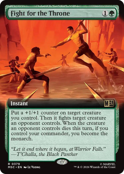 Fight for the Throne (Extended Art) (Commander: Marvel Super Heroes) (379) (MSC)