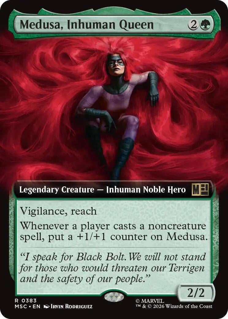 Image for Medusa, Inhuman Queen (Extended Art) (Commander: Marvel Super Heroes) (383) (MSC) - Magic: The Gathering