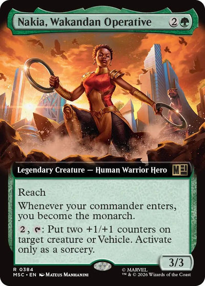 Nakia, Wakandan Operative (Extended Art) (Commander: Marvel Super Heroes) (384) (MSC)