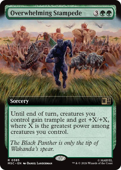 Overwhelming Stampede (Extended Art) (Commander: Marvel Super Heroes) (385) (MSC)