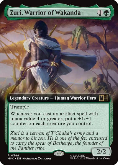 Zuri, Warrior of Wakanda (Extended Art) (Commander: Marvel Super Heroes) (389) (MSC)