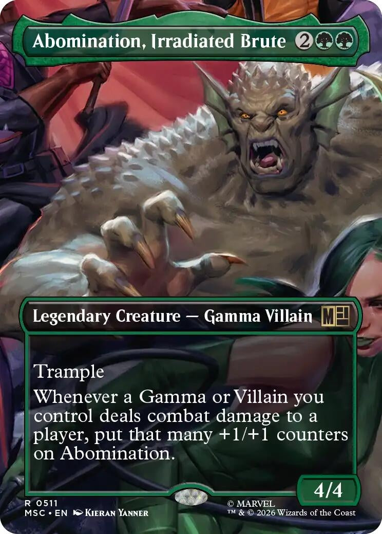 Image for Abomination, Irradiated Brute (Borderless) (Commander: Marvel Super Heroes) (511) - Magic: The Gathering