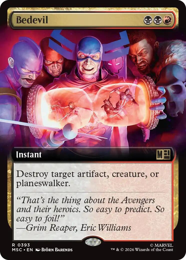Image for Bedevil (Extended Art) (Commander: Marvel Super Heroes) (393) - Magic: The Gathering