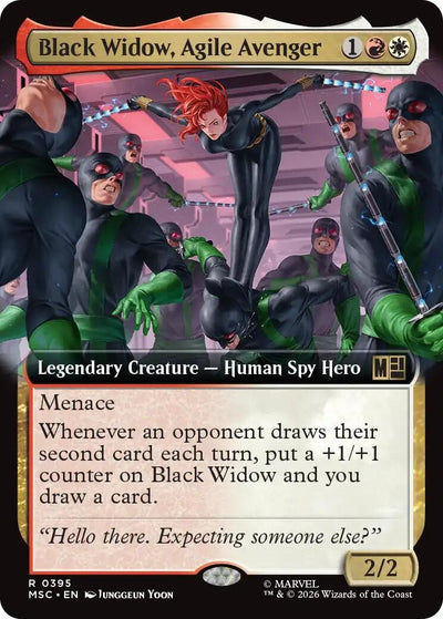 Black Widow, Agile Avenger (Extended Art) (Commander: Marvel Super Heroes) (395) (MSC)