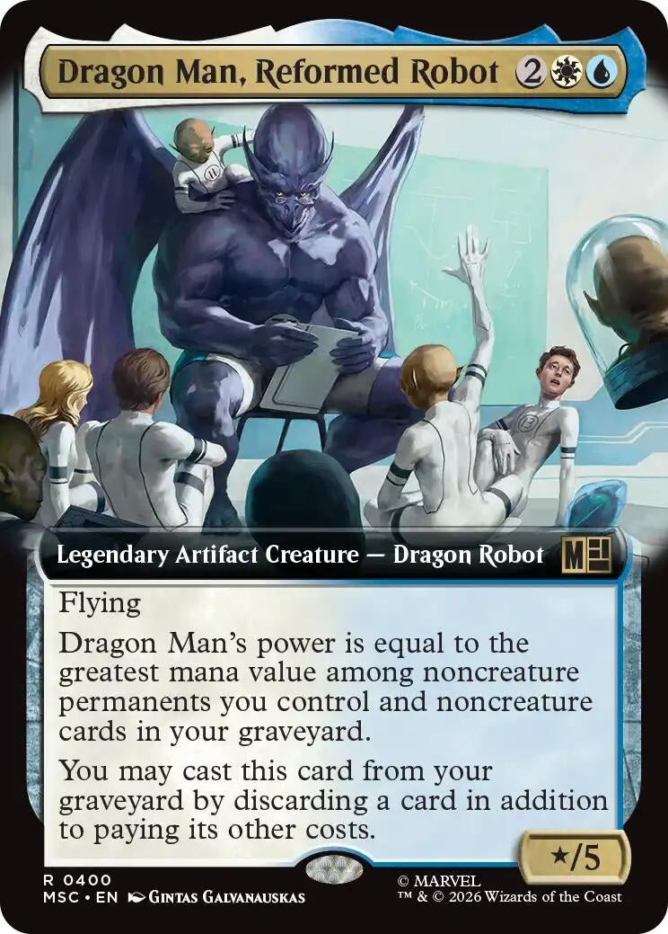 Image for Dragon Man, Reformed Robot (Extended Art) (Commander: Marvel Super Heroes) (400) (MSC) - Magic: The Gathering