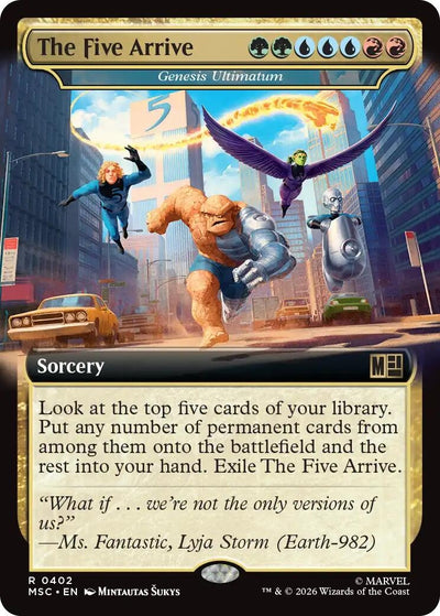 The Five Arrive - Genesis Ultimatum (Extended Art) (Commander: Marvel Super Heroes) (402) (MSC)
