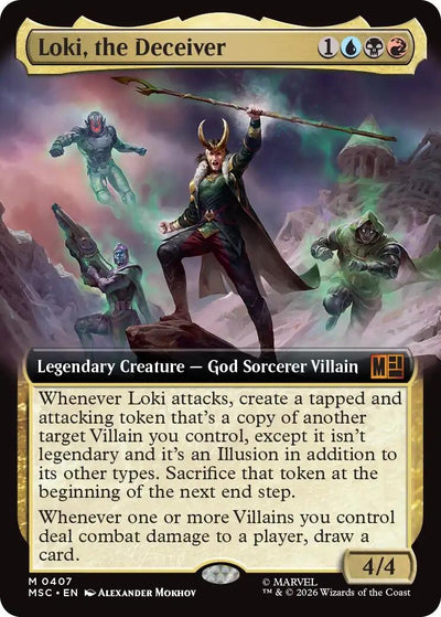 Loki, the Deceiver (Extended Art) (Commander: Marvel Super Heroes) (407) (MSC)