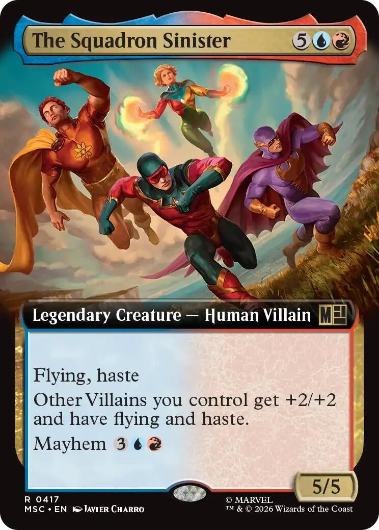 Image for The Squadron Sinister (Extended Art) (Commander: Marvel Super Heroes) (417) (MSC) - Magic: The Gathering