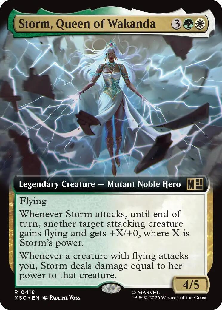 Image for Storm, Queen of Wakanda (Extended Art) (Commander: Marvel Super Heroes) (418) (MSC) - Magic: The Gathering