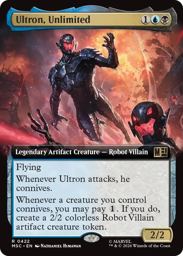 Image for Ultron, Unlimited (Extended Art) (Commander: Marvel Super Heroes) (422) (MSC) - Magic: The Gathering