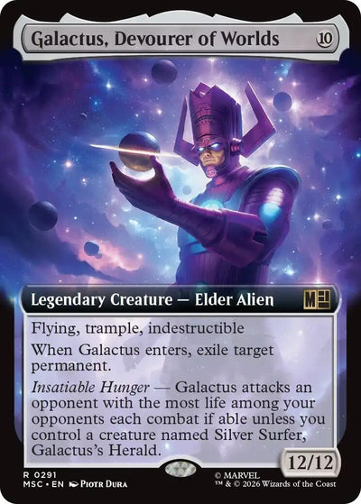 Galactus, Devourer of Worlds (Extended Art) (Commander: Marvel Super Heroes) (291) (MSC)