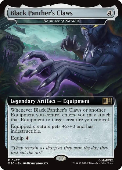 Black Panther's Claws - Hammer of Nazahn (Extended Art) (Commander: Marvel Super Heroes) (427) (MSC)