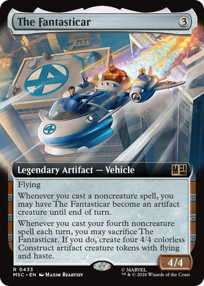 The Fantasticar (Extended Art) (Commander: Marvel Super Heroes) (433) (MSC)