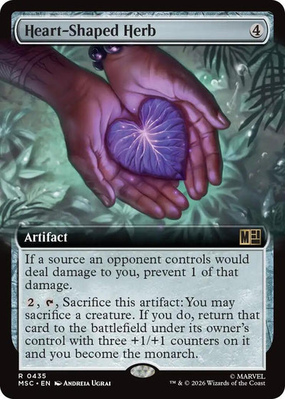 Heart-Shaped Herb (Extended Art) (Commander: Marvel Super Heroes) (435) (MSC)