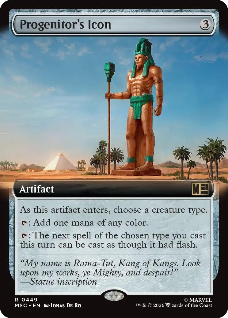 Image for Progenitor's Icon (Extended Art) (Commander: Marvel Super Heroes) (449) (MSC) - Magic: The Gathering